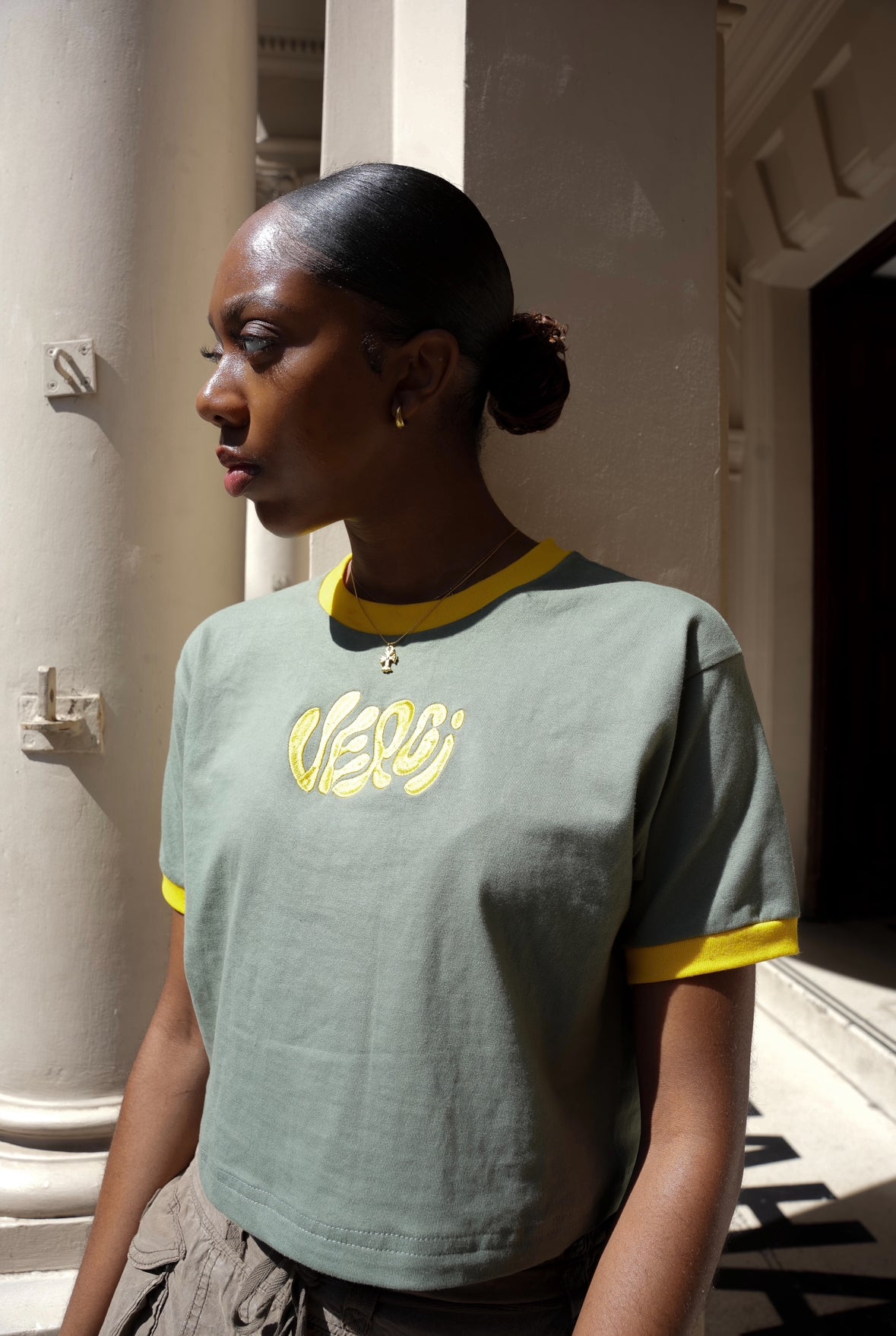 Klassic Khaki Crop top