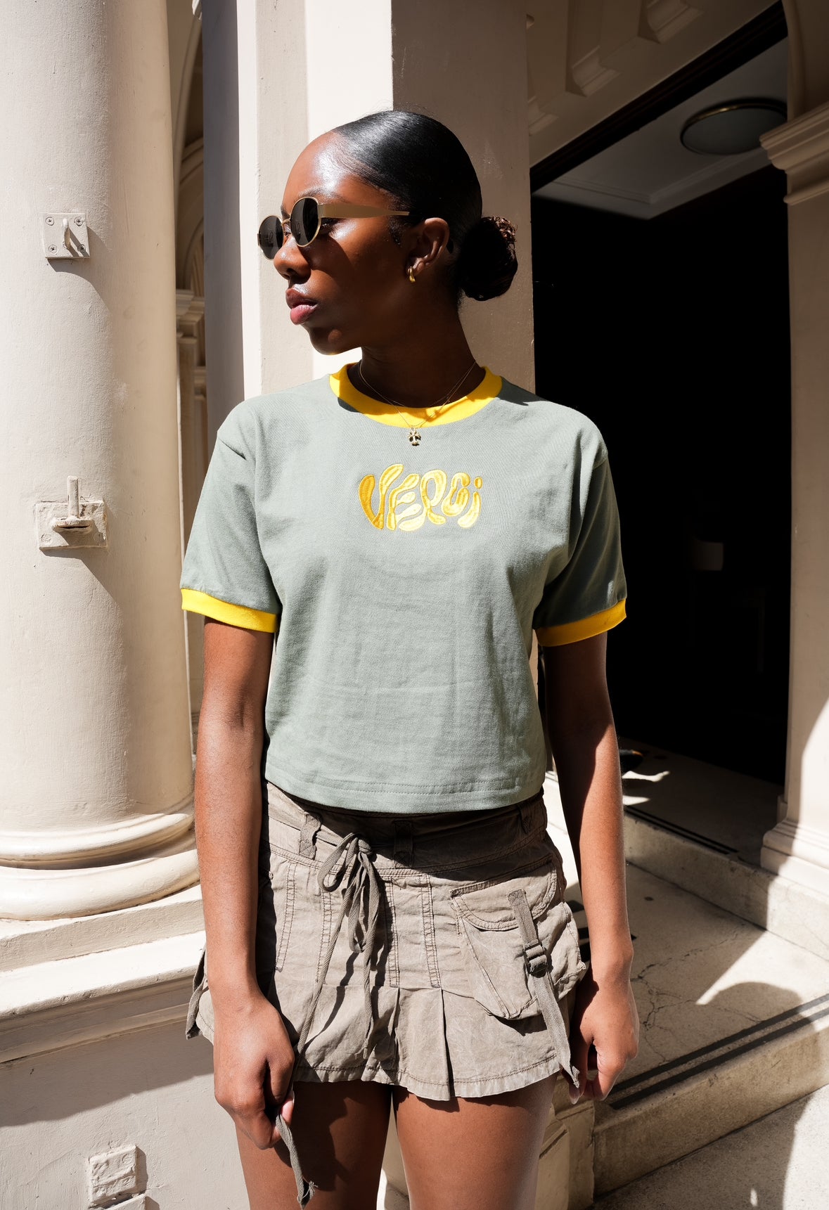 Klassic Khaki Crop top