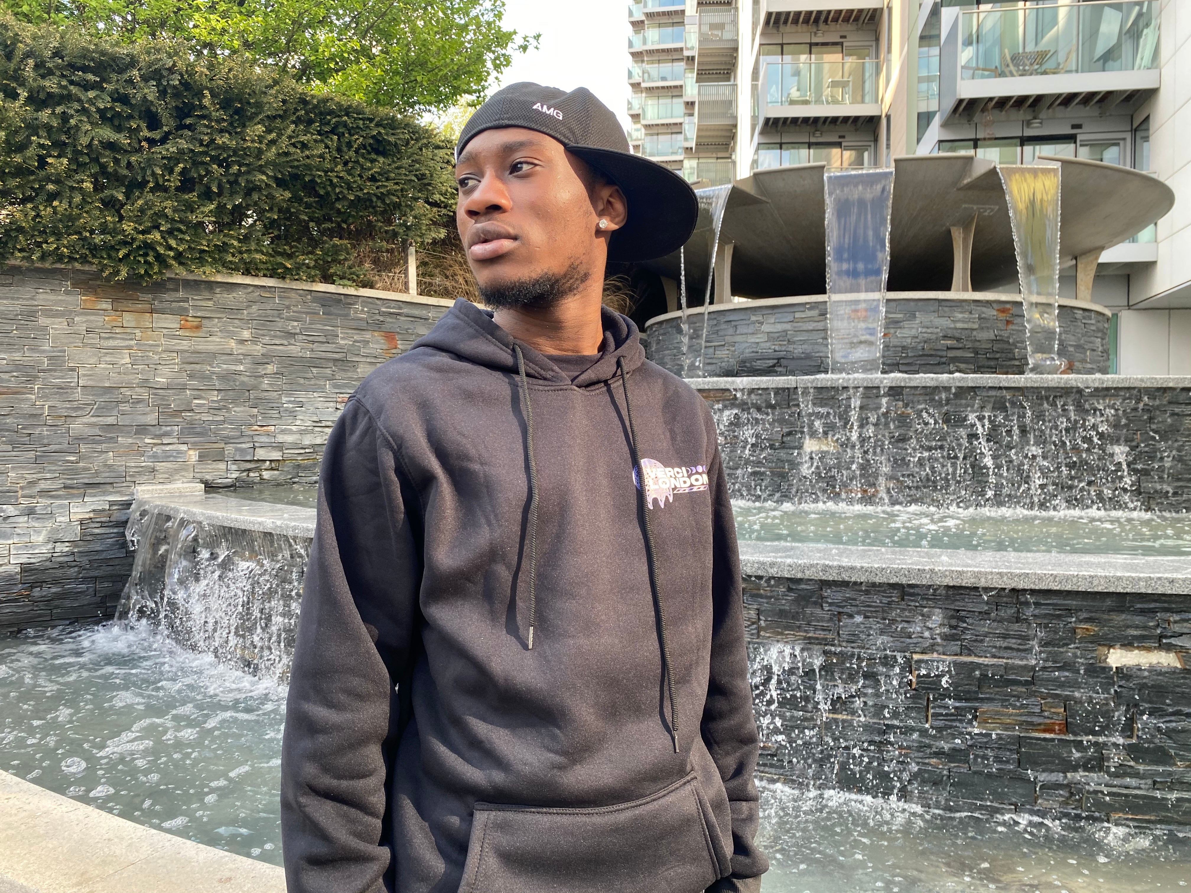 Black Graphic Hoodie