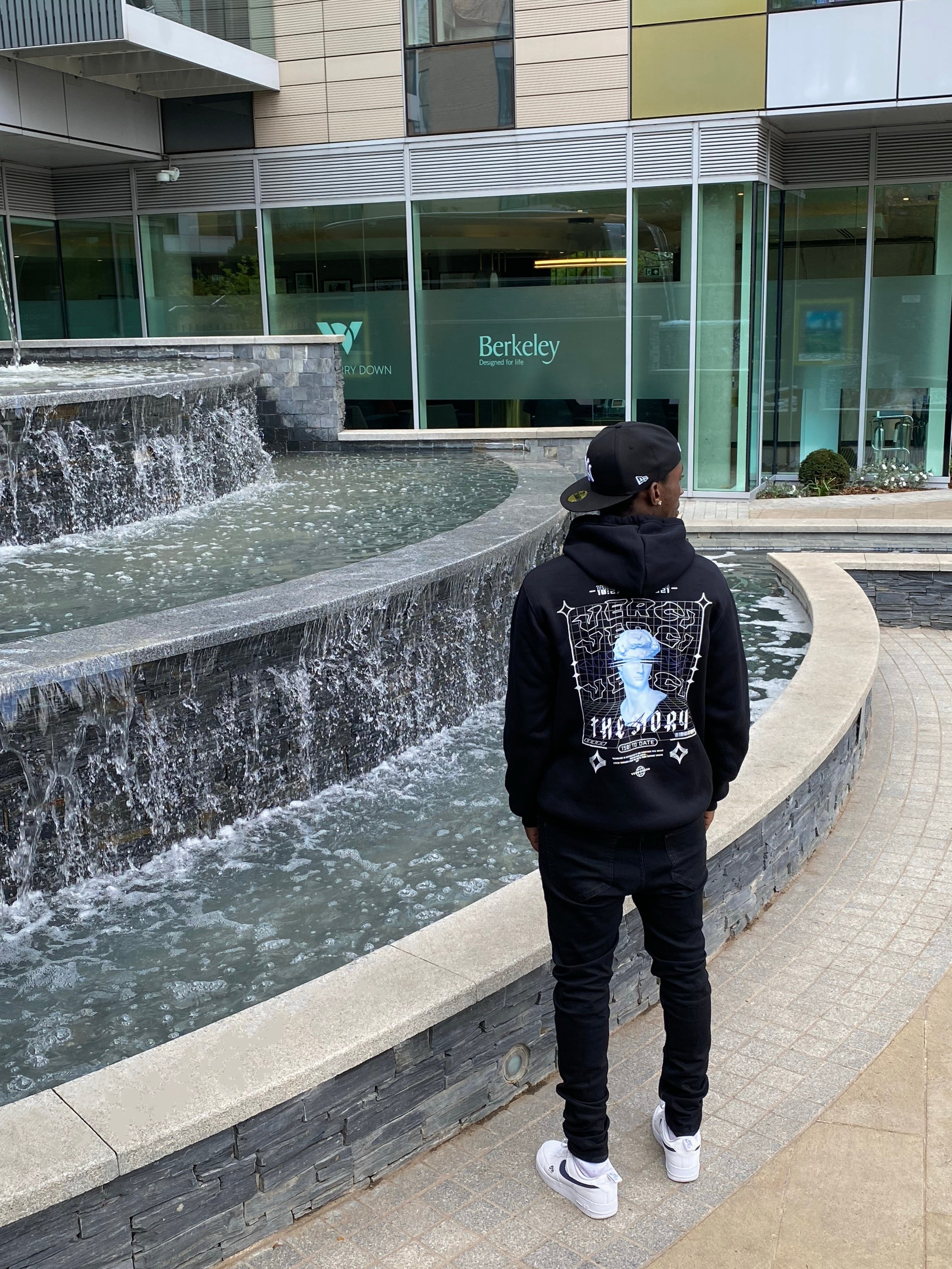 Black Graphic Hoodie