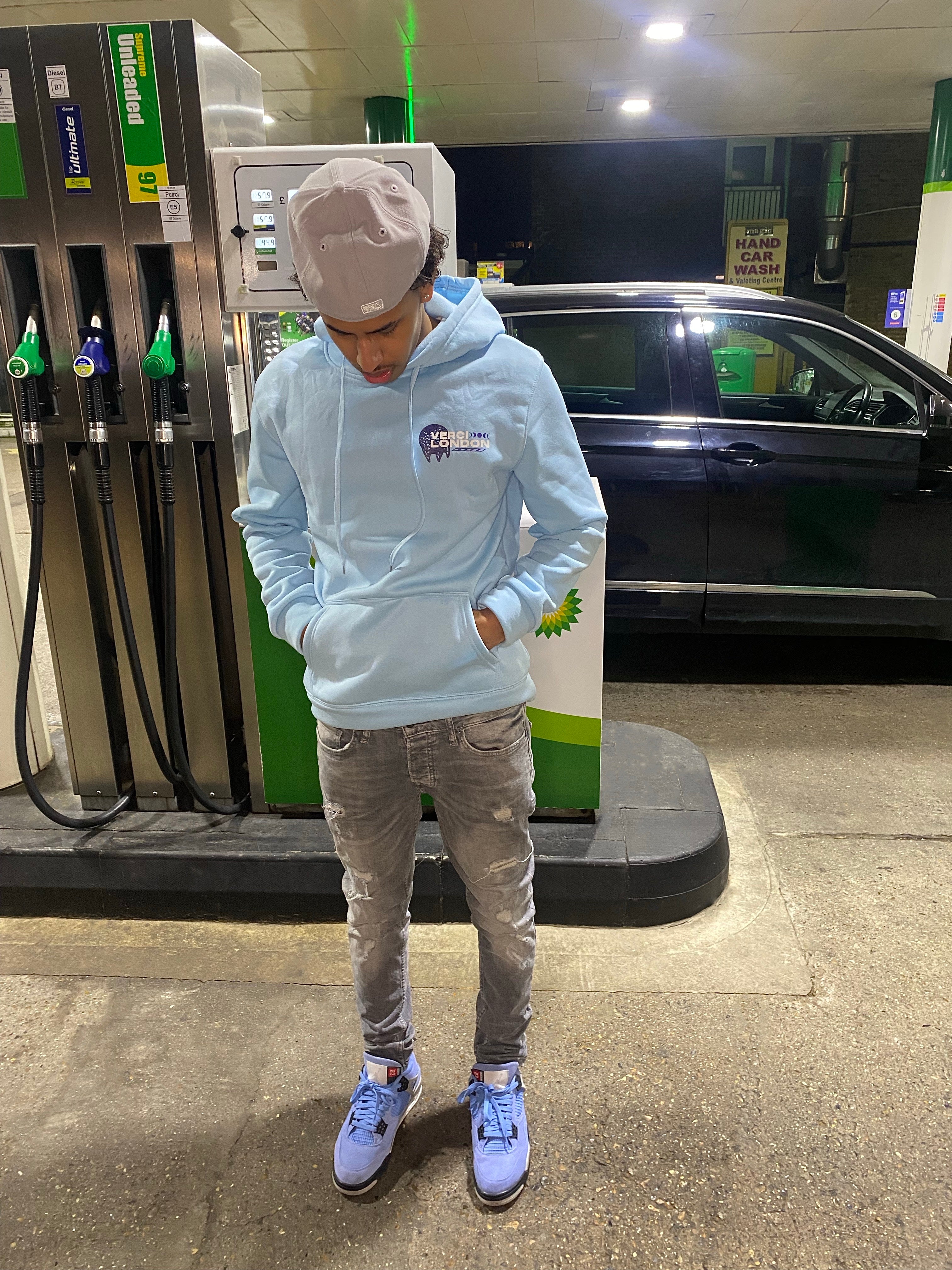 Blue Graphic hoodie