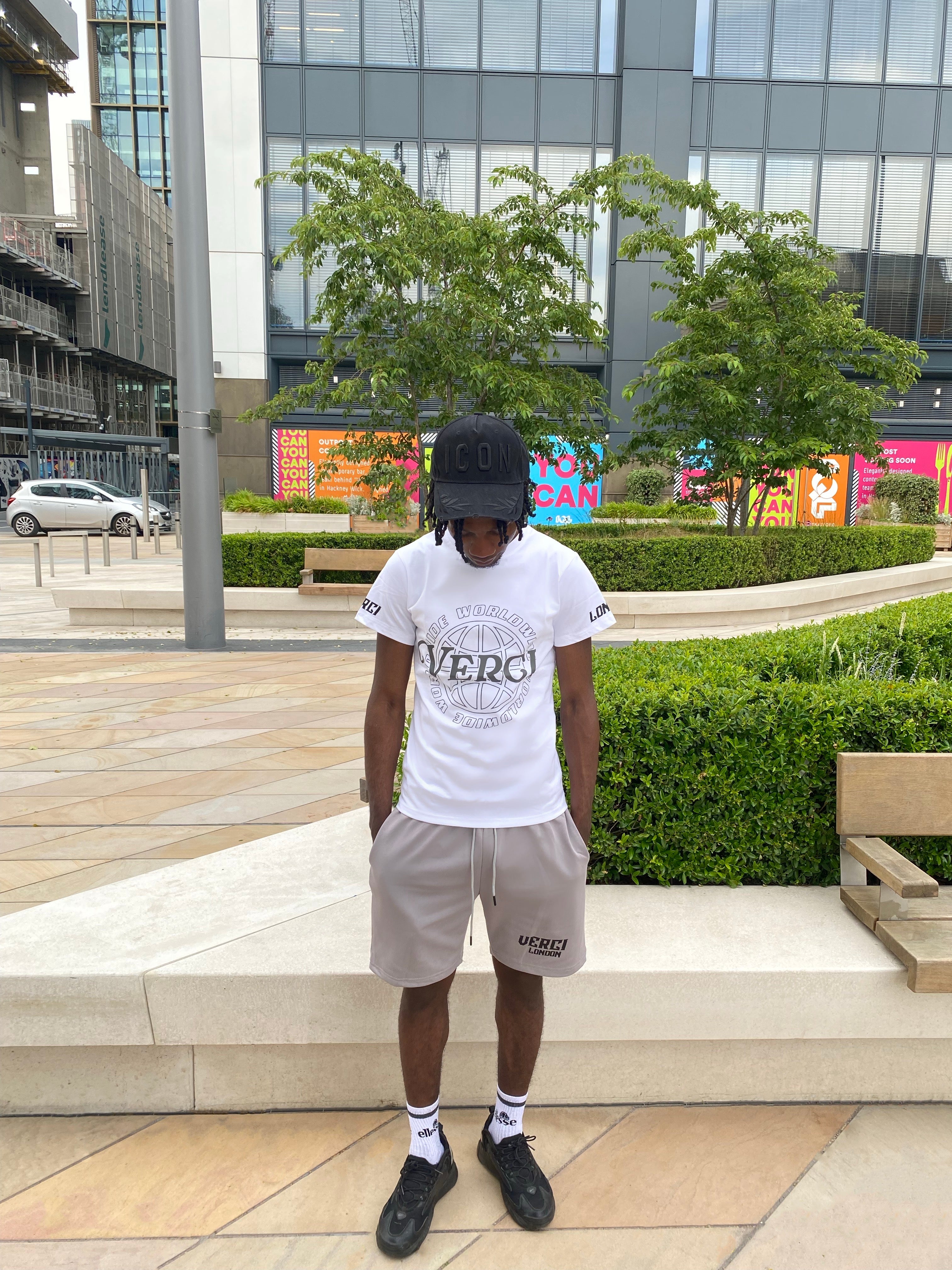 White worldwide T-shirt