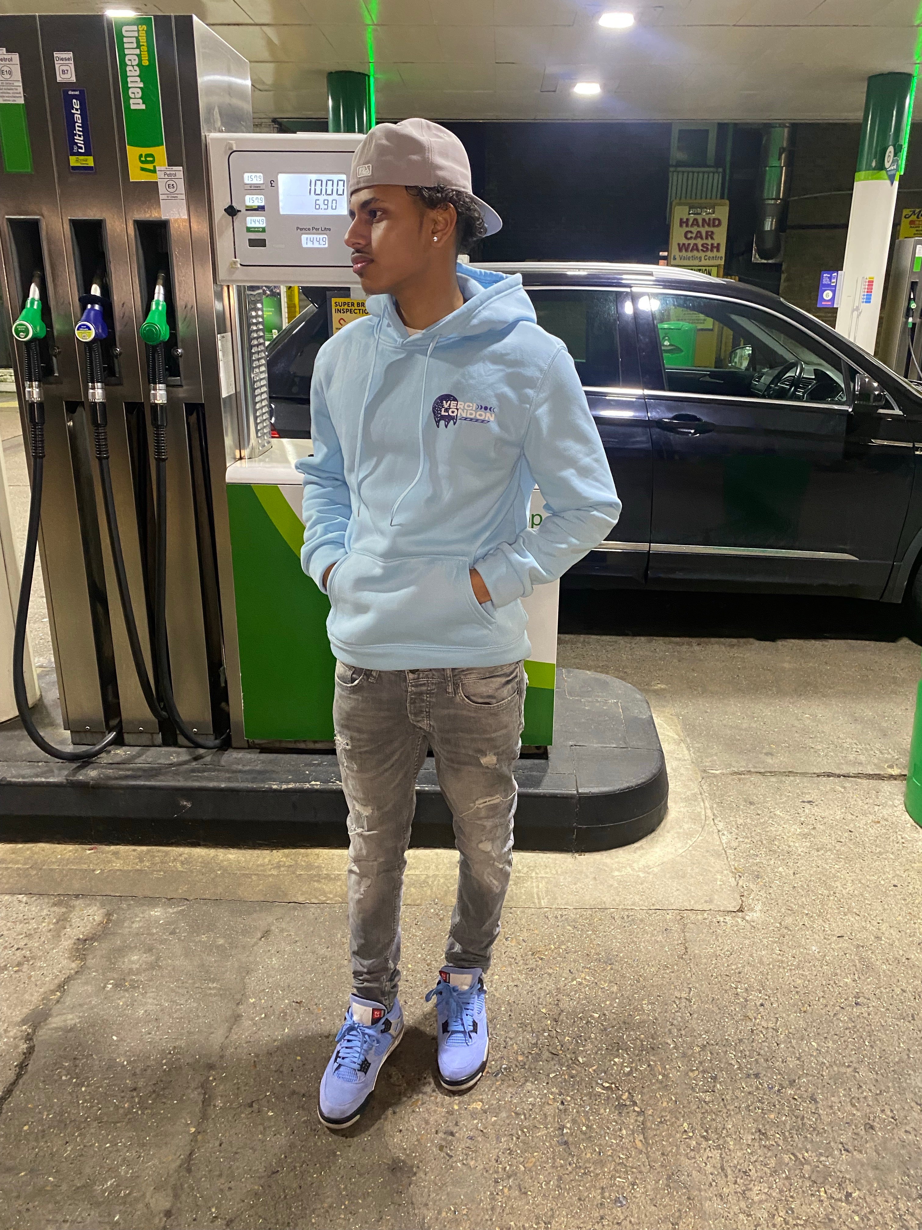 Blue Graphic hoodie