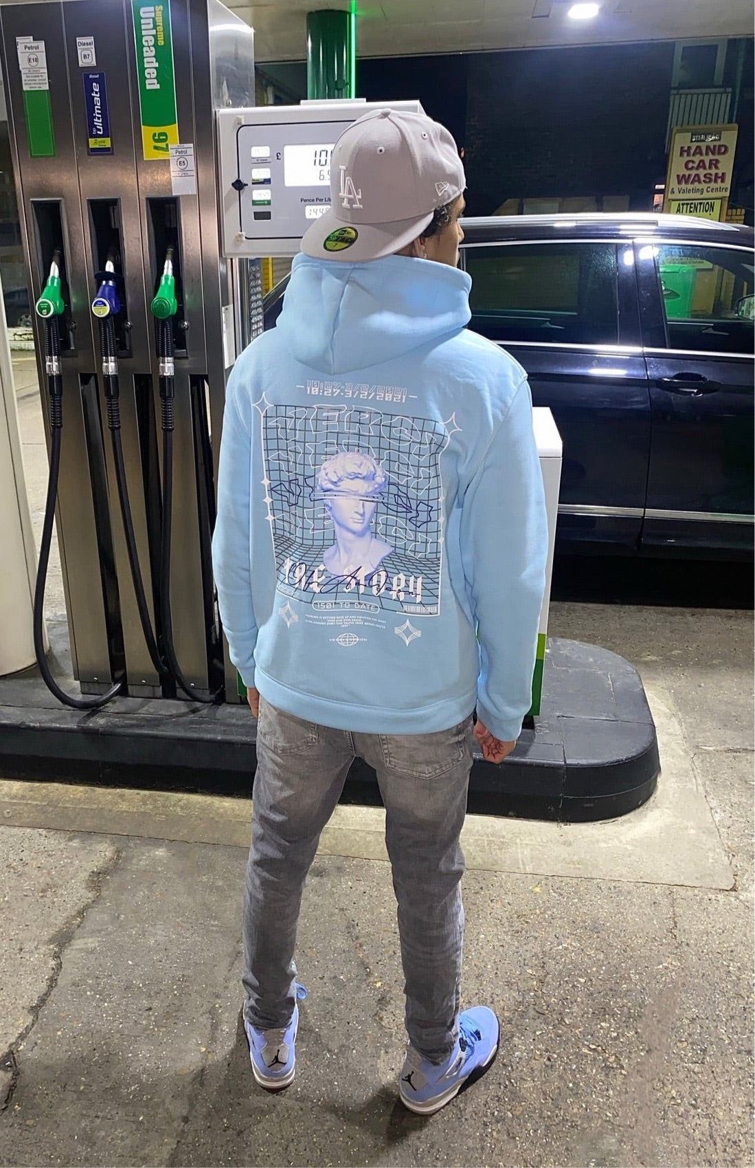 Blue Graphic hoodie